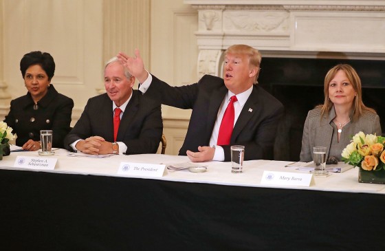 Image: President Trump Holds Policy Forum With Business Leaders