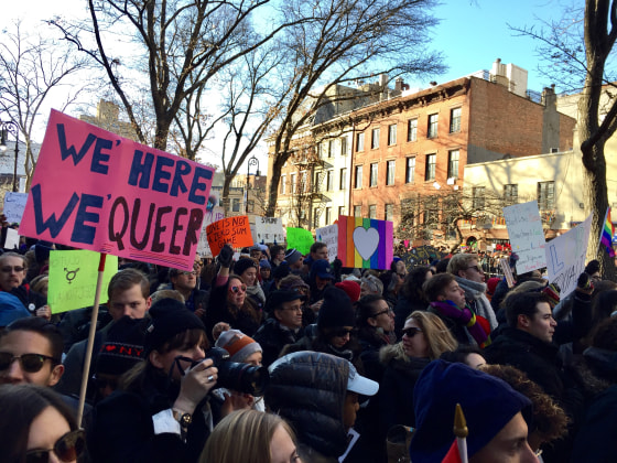 IMAGE: New York LBGTQ protest