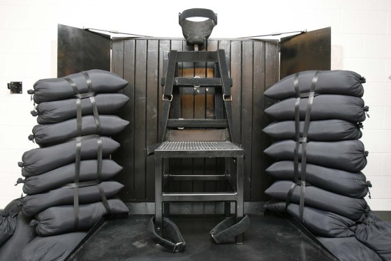 Image: A firing squad execution chamber at a state prison in the United States is pictured in this file photo from June 18, 2010.