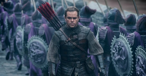Matt Damon as William Garin in \"The Great Wall,\" directed by Zhang Yimou.