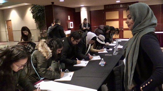 Image: Several organizations held an \"emergency town hall\" in early February