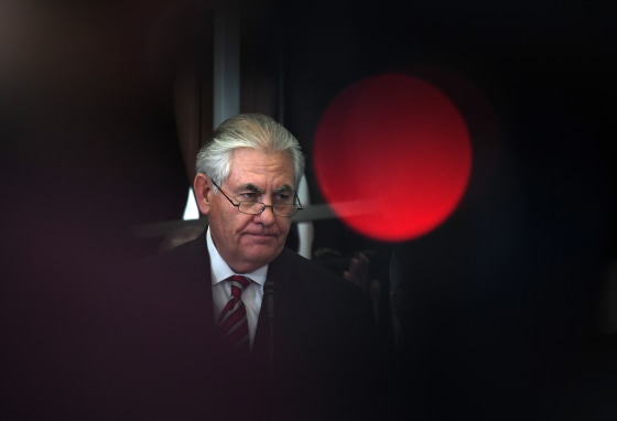 Image: U.S. Secretary of State Rex Tillerson delivers remarks to employees at the State Department in Washington