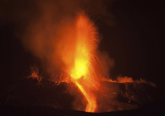 Image: Mount Etna erupts