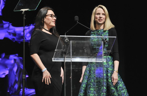 Image: Sarah Buhr and Marissa Mayer