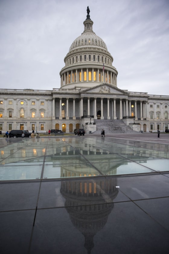 Image: The U.S. Capitol ahead of President Donald Trump's address to a joint session of Congress on Capitol Hill in Washington, Feb. 28, 2107.