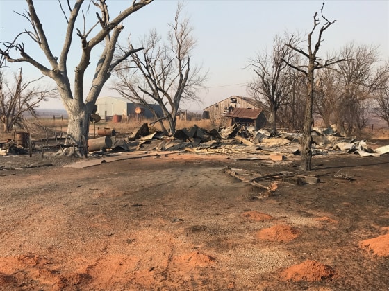IMAGE: Harper County, Oklahoma, fire damage