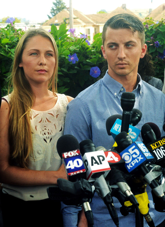 Image: Denise Huskins, left, and her boyfriend Aaron Quinn