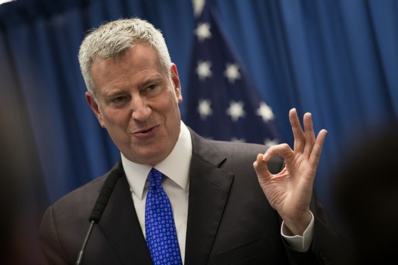 Image: NYC Mayor De Blasio Delivers Speech On Combatting Homelessness
