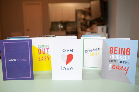 gaygreetings cards on display