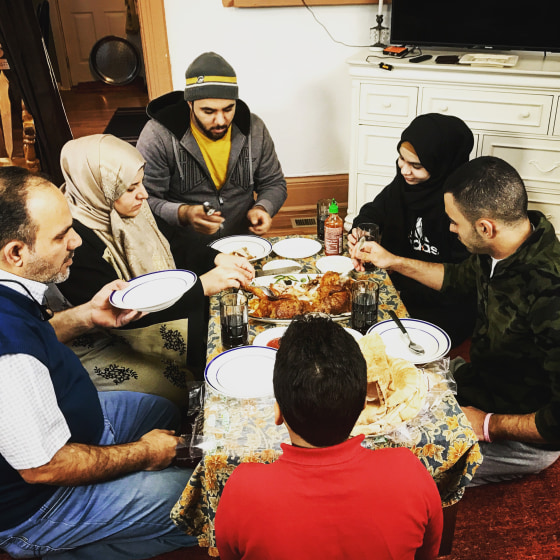 Image: The Al Salibi family is new to Erie, Pennsylvania, having arrived six months ago.