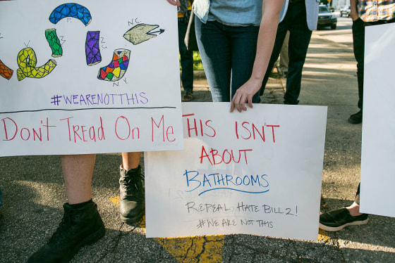 Protests Over LGBT Rights in North Carolina