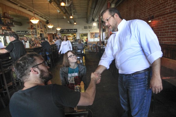 Image: Thompson campaigns for Congress in Wichita, Kansas