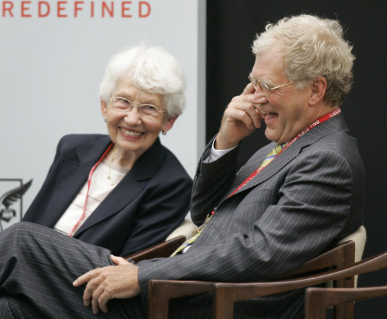 Image: David Letterman, Dorothy Mengering
