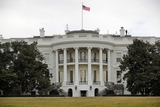 Image: The White House is seen from the South Lawn. The White House won't make public the logs of visitors to the White House complex, breaking with the practice of President Donald Trump's predecessor.