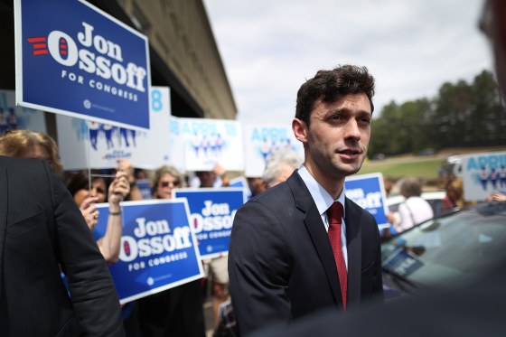 Image: Democratic Congressional Candidate For Georgia's 6th District Jon Ossoff Campaigns Ahead Of Tuesday's Special Election