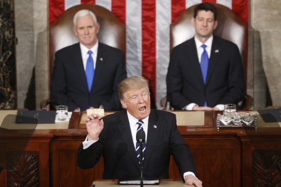 Image: President Donald Trump, Vice President Mike Pence and Speaker Paul Ryan