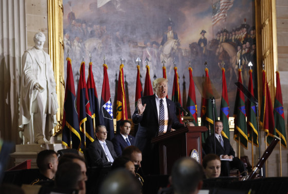Image: Trump speaks at the Holocaust Memorial Museum