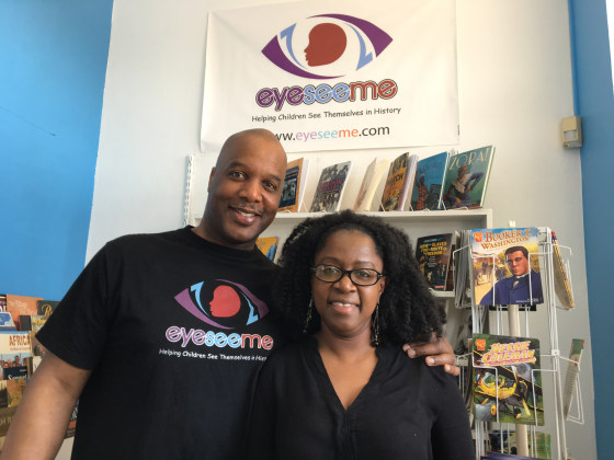 Pamela and Jeffrey Blair created EyeSeeMe, a bookstore that sells educational products promoting positive African-American images.