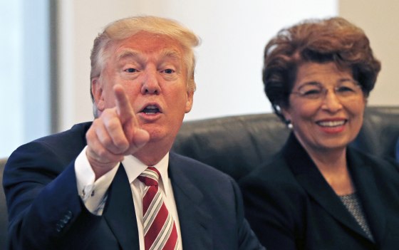 Image: Donald Trump and Jovita Carranza