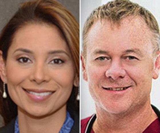 Drs. Lina Bolaños and Richard Field.