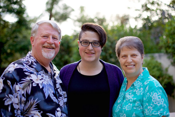 Pastor Kris Widmer, Debbie Widmer, and Teagan Widmer