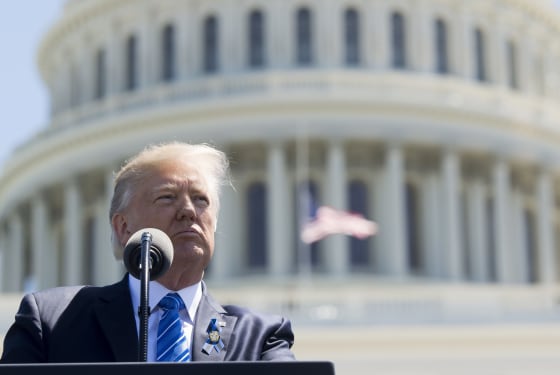 Image: Trump speaks during the 36th Annual National Peace Officers Memorial Service
