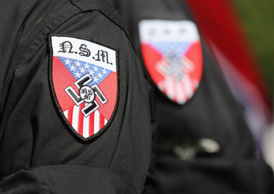 Image: Ku Klux Klan Holds Rally Outside South Carolina Statehouse