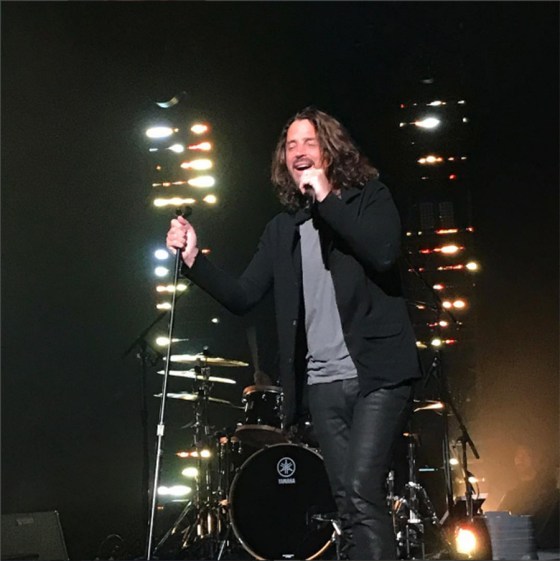 Chris Cornell performs at the Fox Theatre in Detroit on May 17.