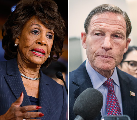 Rep. Maxine Waters and Sen. Richard Blumenthal