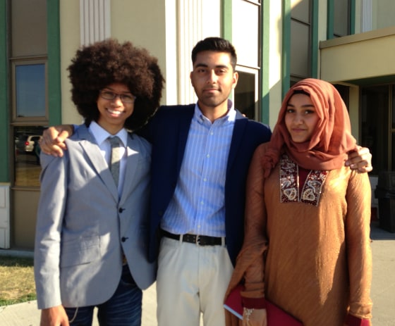 Author S.K. Ali's children, Jochua, Hamza, and Bilqis