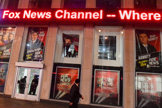 Image: Empty window is seen after Bill O'Reilly poster is removed from Fox News Channel offices in Manhattan, New York