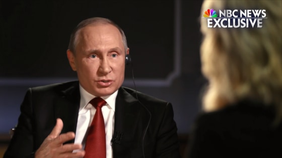 Vladamir Putin sits down for interview with NBC News' Megyn Kelly