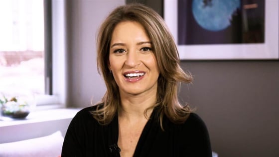 Image: Katy Tur, an NBC News correspondent, during an interview for NBC News' College Game Plan series