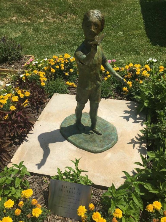 Korean-American adoptee Thomas Park Clement spent between eight and nine months designing "Hyunsu's Butterfly" in honor of 3-year-old special needs adoptee Hyunsu O'Callaghan, who died in 2014.