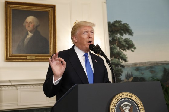 Image: President Trump delivers statement following a shooting at a Congressional Republicans baseball practice, at the White House in Washington