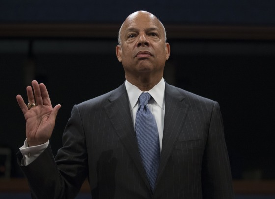 Image: Johnson is sworn in to testify about Russian meddling in the 2016 election