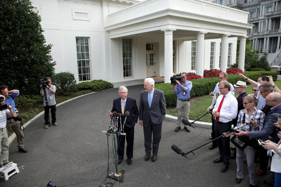Image: President Trump Invites All GOP Senators To White House For Health Care Bill Discussion