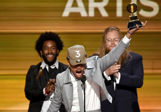 Image: Chance the Rapper Accepts Grammy at 59th GRAMMY Awards - Show