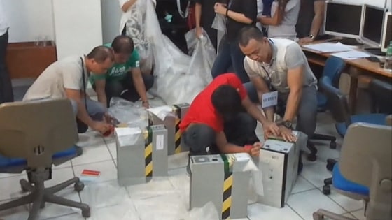 Image: A court-ordered raid on the Philippines headquarters of Avion