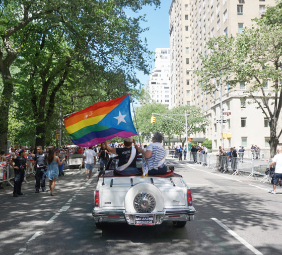 Ada Conde and Yvonna Alvarez, specially recogniszed in the National Puerto Rican Day Parade