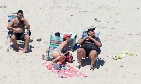 Image: New Jersey Governor Chris Christie enjoys the beach with his family over the Fourth of July weekend.