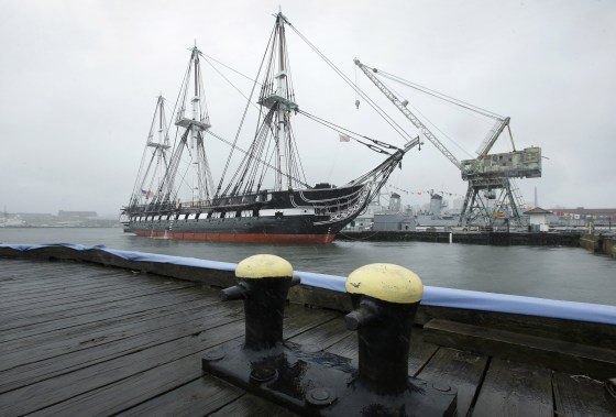 Image: The USS Constitution, also known as Old Ironsides, is docked at the Charlestown Navy Yard