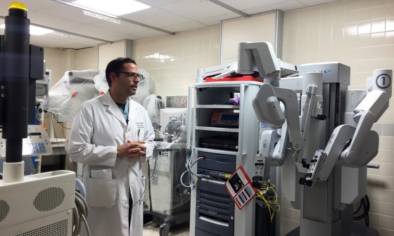 Luis Flores, a gynecology surgeon and the director of robotics at Bella Vista Hospital in Puerto Rico.