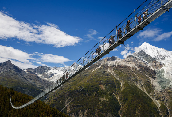 Image: World's longest pedestrian suspension bridge inaugurated