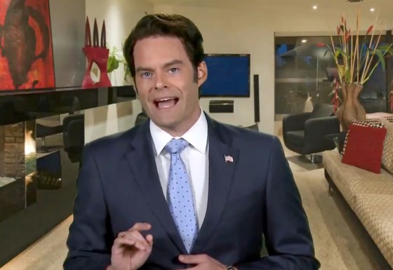 Bill Hader in Character as Anthony Scaramucci