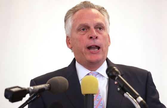 Image: Virginia Gov. Terry McAuliffe delivers remarks during a worship service at Mt. Zion First African Baptist Church