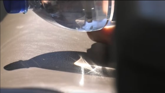 How a water bottle could spark a fire