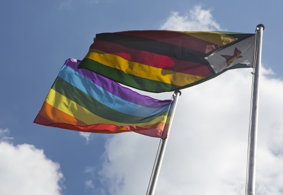 Image: Zimbabwe Flag, Pride Flag