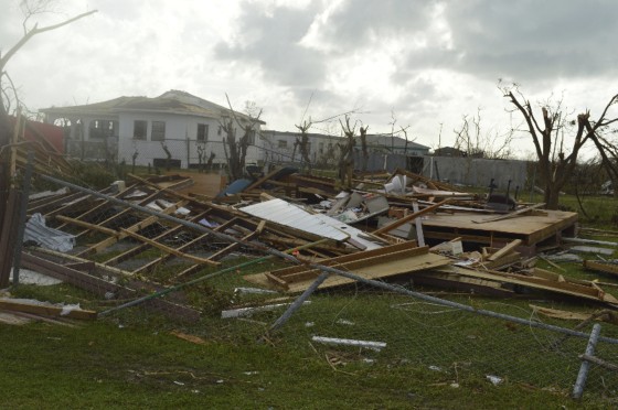 Image:Barbuda was battered by Hurricane Irma.