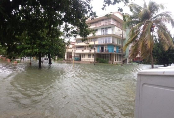 Image: Flooding in Havana, Cuba early Sunday.